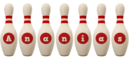 Ananias bowling-pin logo