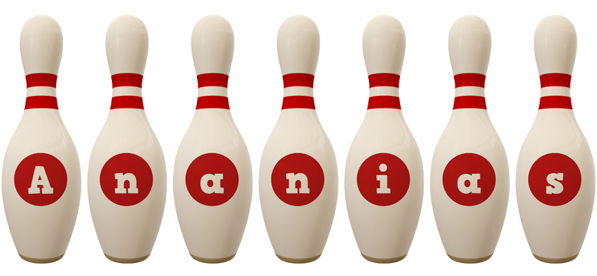 Ananias bowling-pin logo
