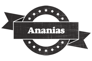 Ananias grunge logo