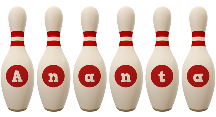 Ananta bowling-pin logo