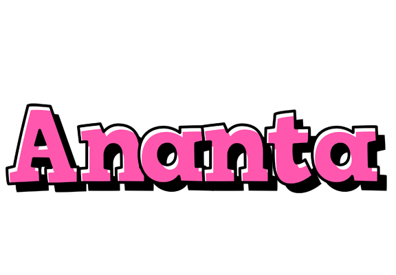 Ananta girlish logo