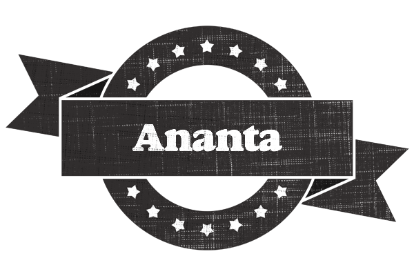 Ananta grunge logo