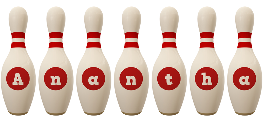 Anantha bowling-pin logo