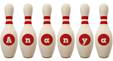 Ananya bowling-pin logo