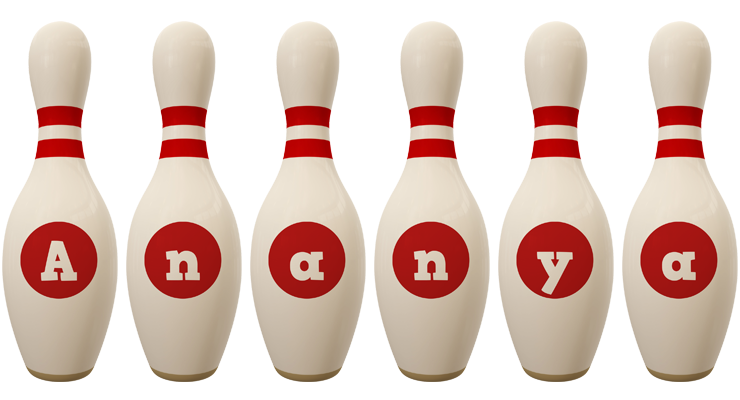 Ananya bowling-pin logo