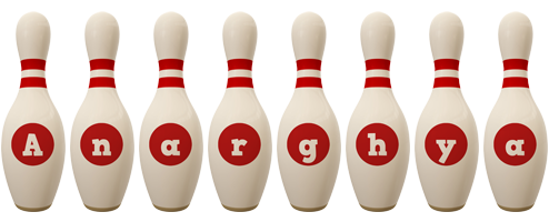 Anarghya bowling-pin logo