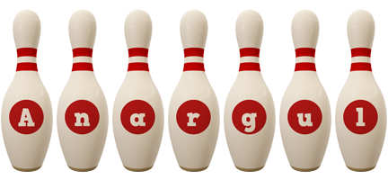 Anargul bowling-pin logo