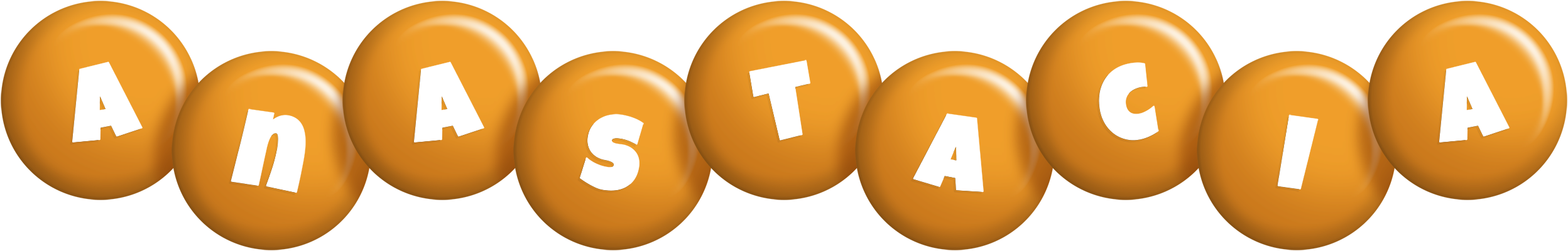 Anastacia candy-orange logo