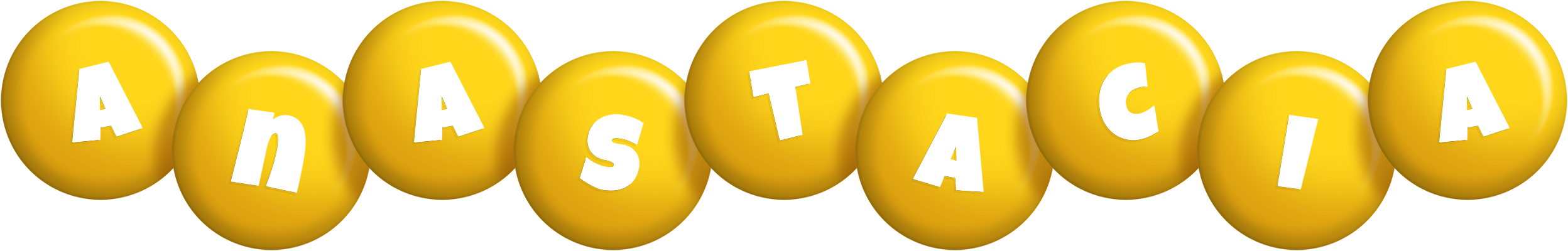 Anastacia candy-yellow logo
