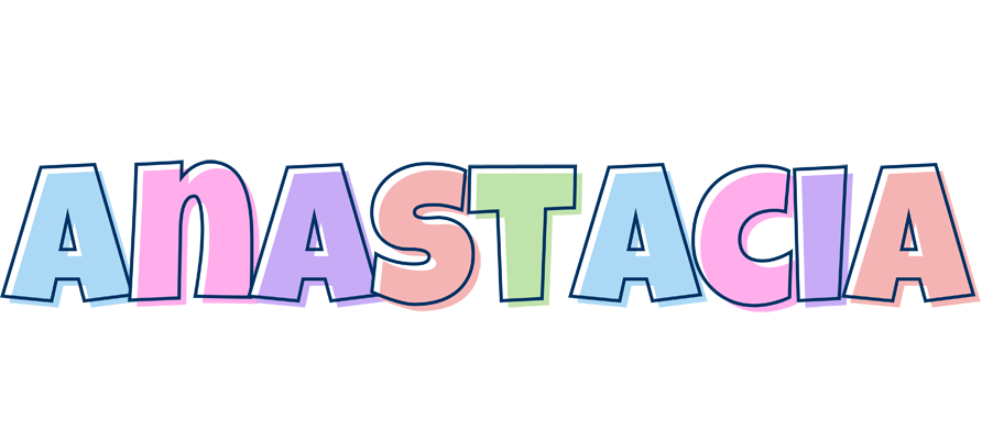 Anastacia pastel logo