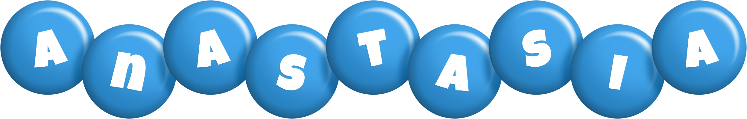 Anastasia candy-blue logo