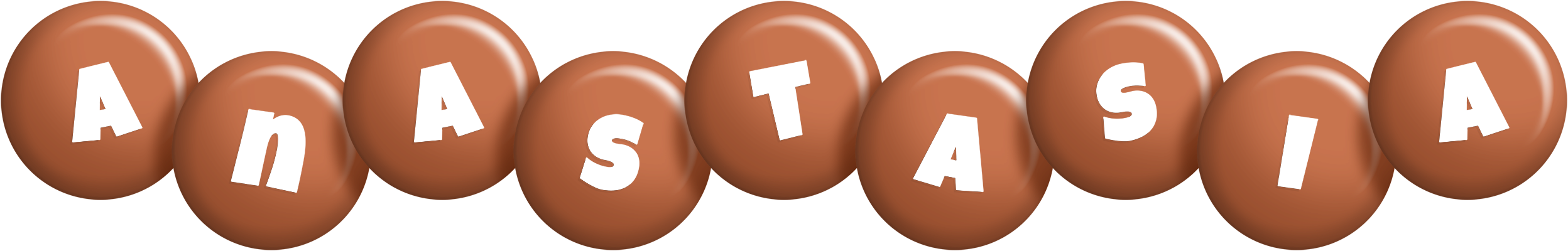 Anastasia candy-brown logo