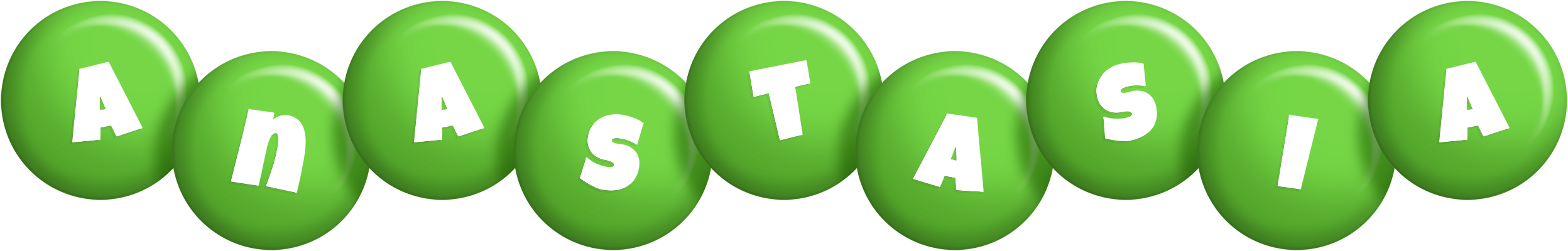 Anastasia candy-green logo