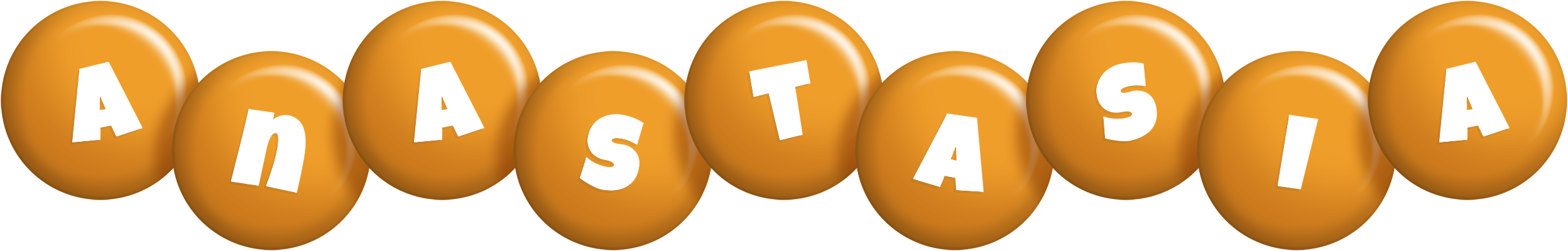 Anastasia candy-orange logo