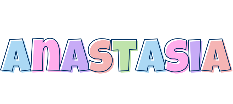 Anastasia pastel logo