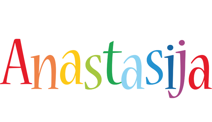 Anastasija birthday logo