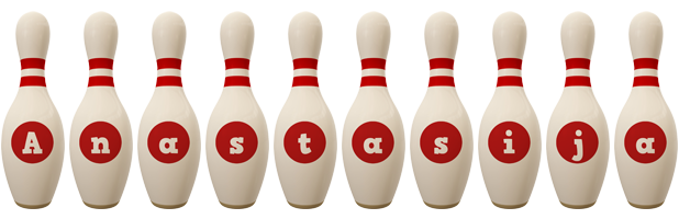 Anastasija bowling-pin logo