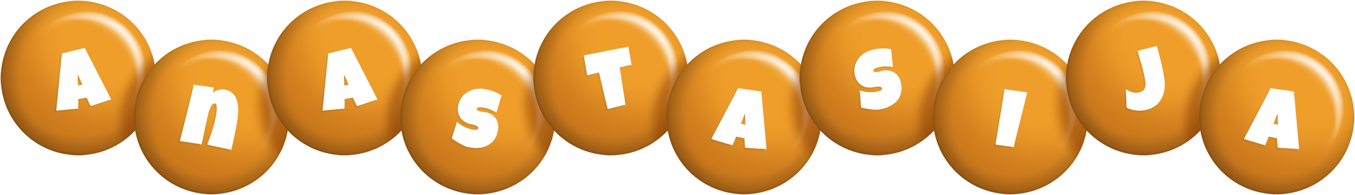 Anastasija candy-orange logo