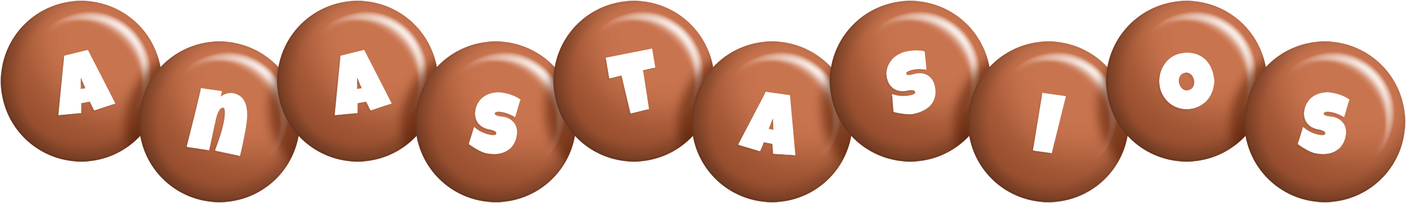Anastasios candy-brown logo