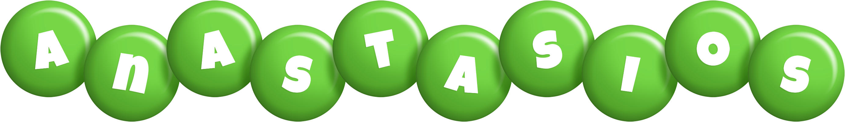 Anastasios candy-green logo