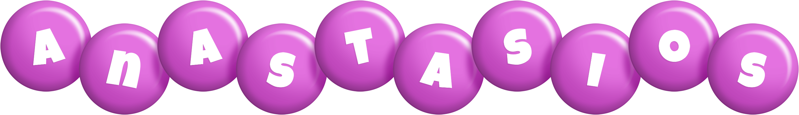 Anastasios candy-purple logo