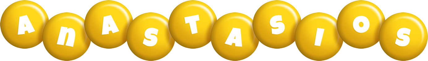 Anastasios candy-yellow logo