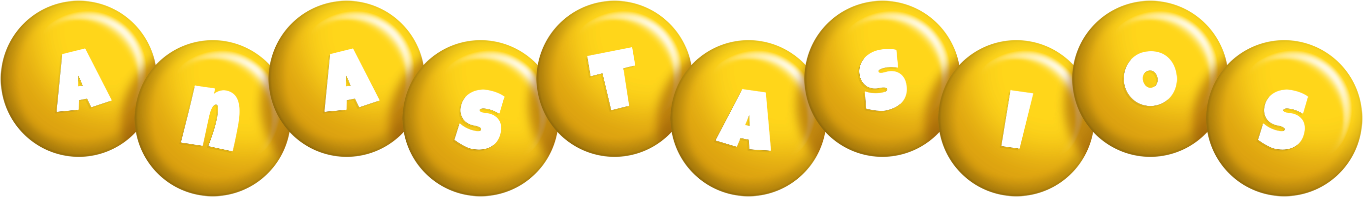 Anastasios candy-yellow logo