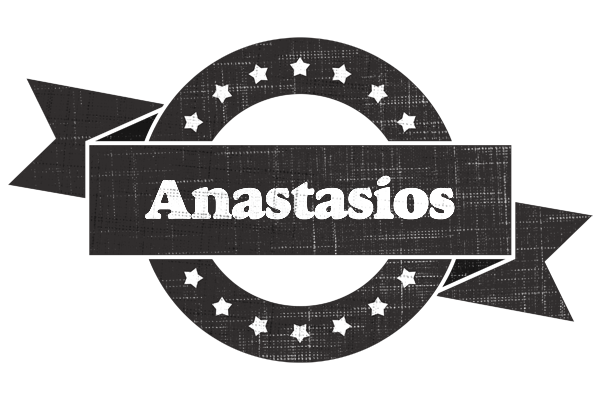 Anastasios grunge logo