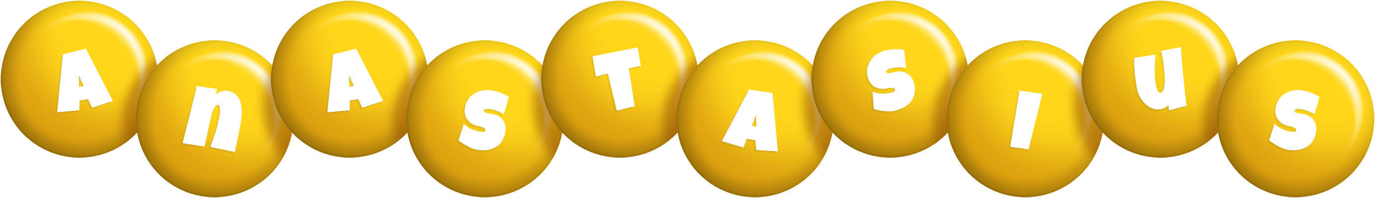 Anastasius candy-yellow logo