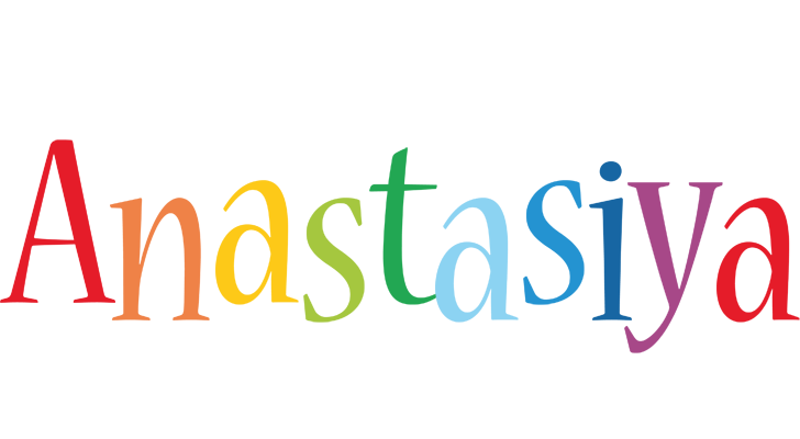 Anastasiya birthday logo