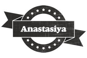 Anastasiya grunge logo