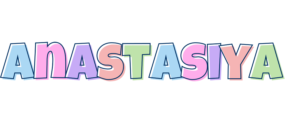 Anastasiya pastel logo