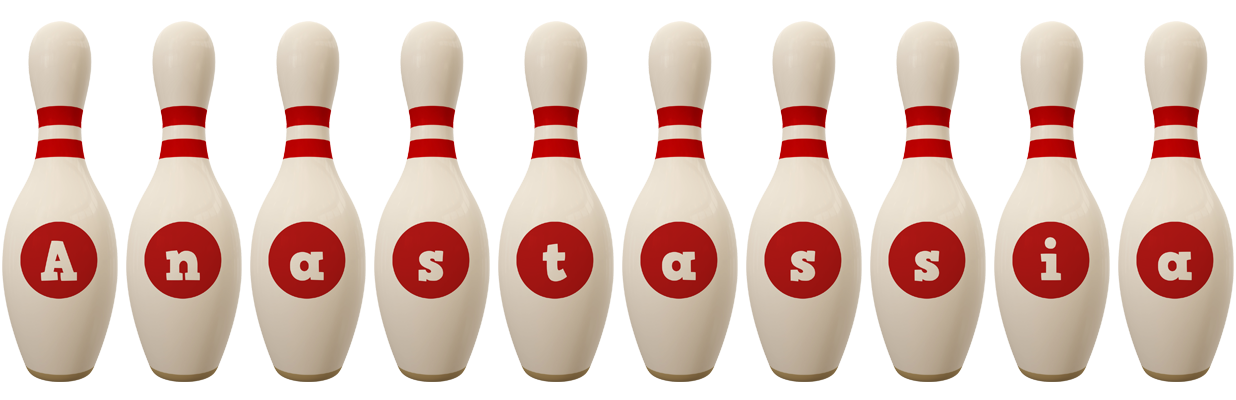 Anastassia bowling-pin logo
