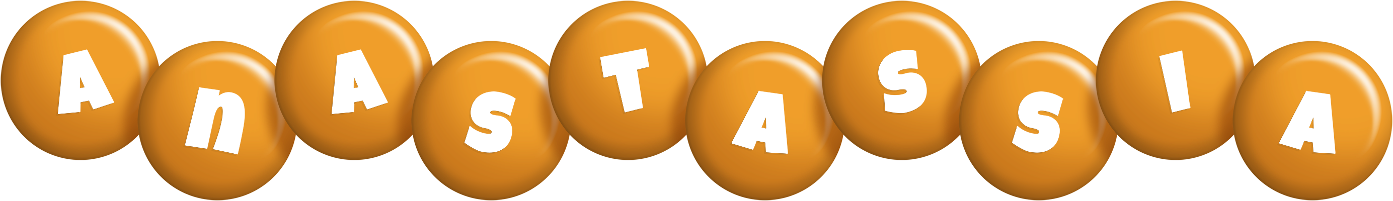 Anastassia candy-orange logo