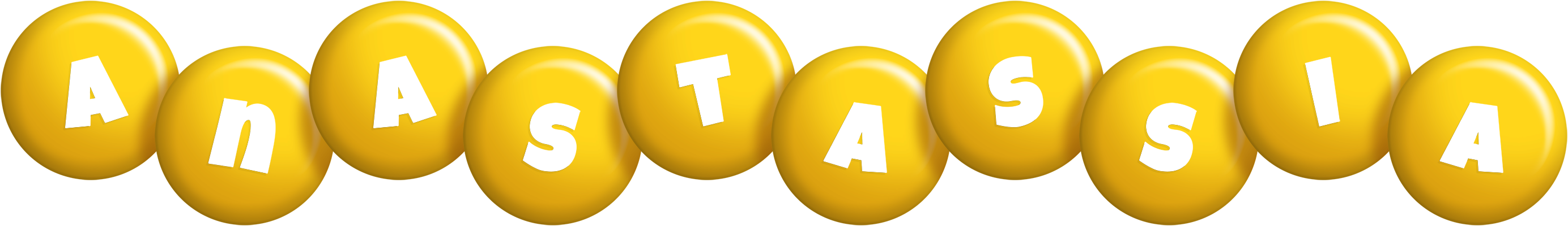Anastassia candy-yellow logo