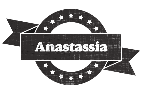 Anastassia grunge logo