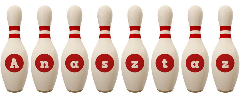 Anasztaz bowling-pin logo