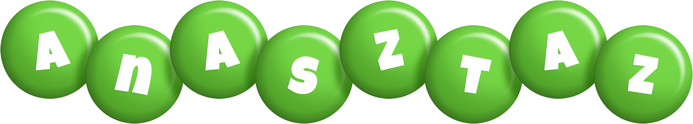 Anasztaz candy-green logo