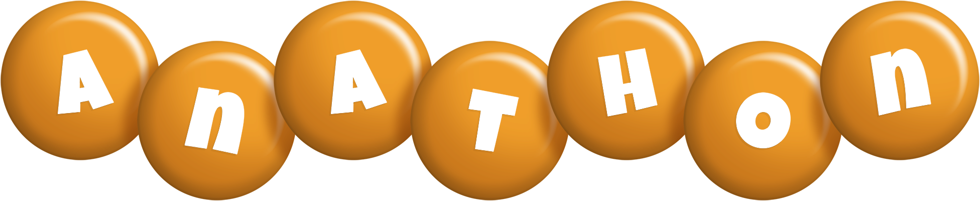 Anathon candy-orange logo