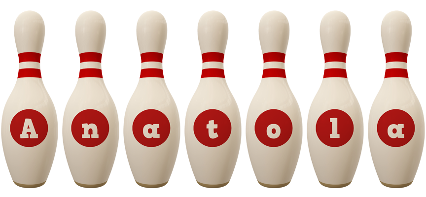 Anatola bowling-pin logo