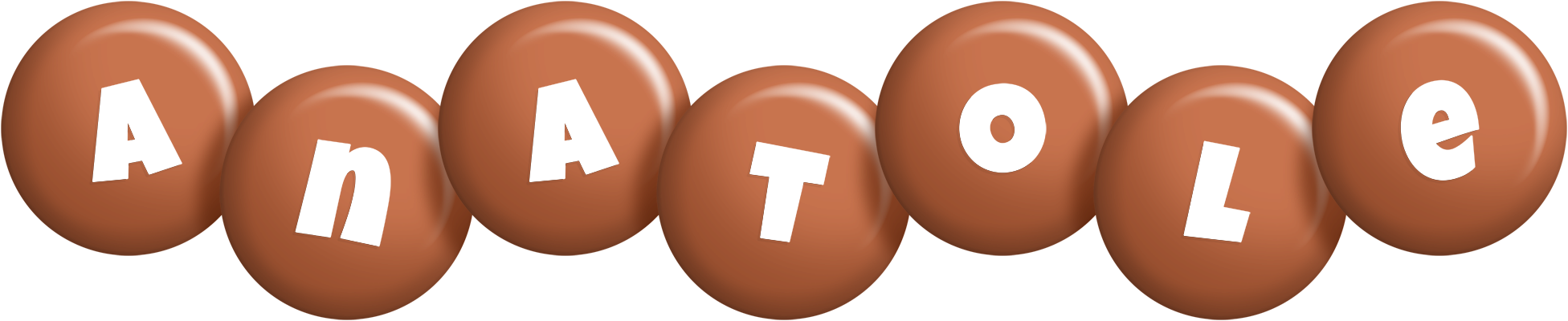 Anatole candy-brown logo
