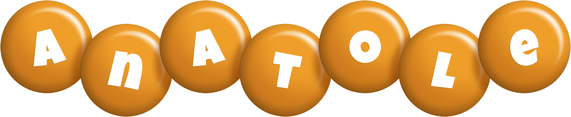 Anatole candy-orange logo