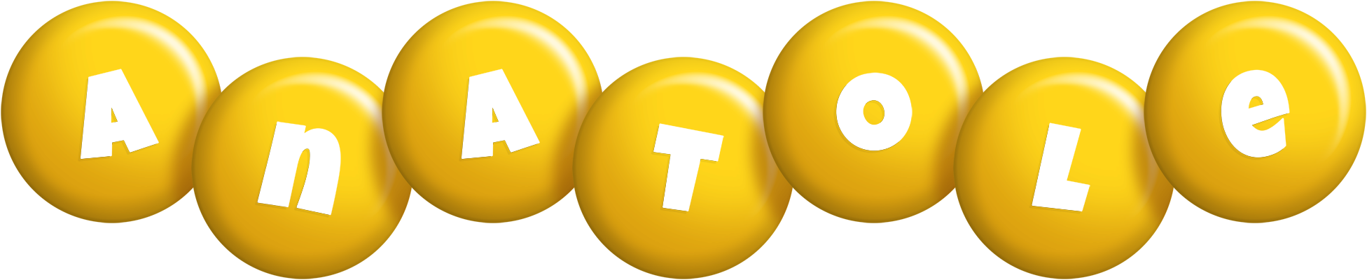 Anatole candy-yellow logo