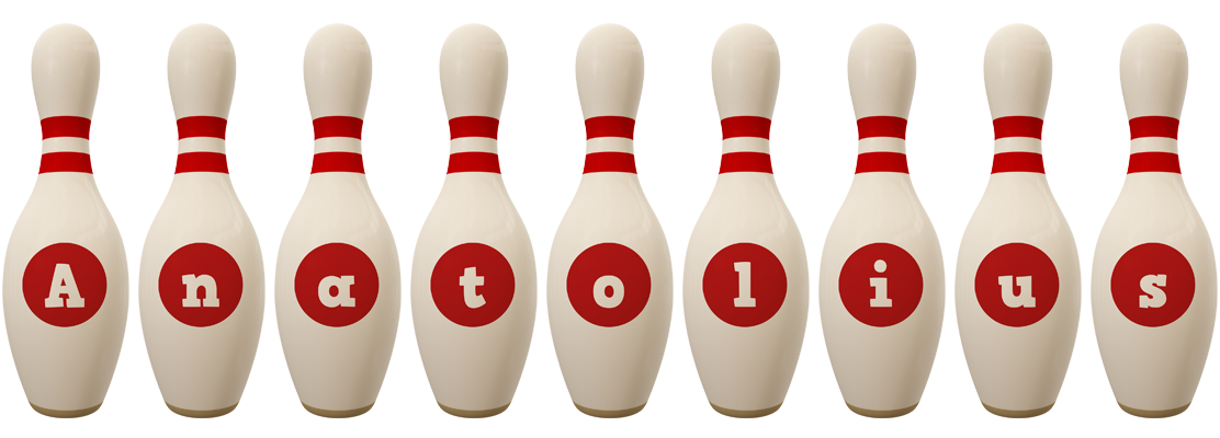 Anatolius bowling-pin logo