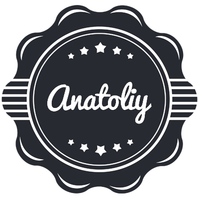 Anatoliy badge logo