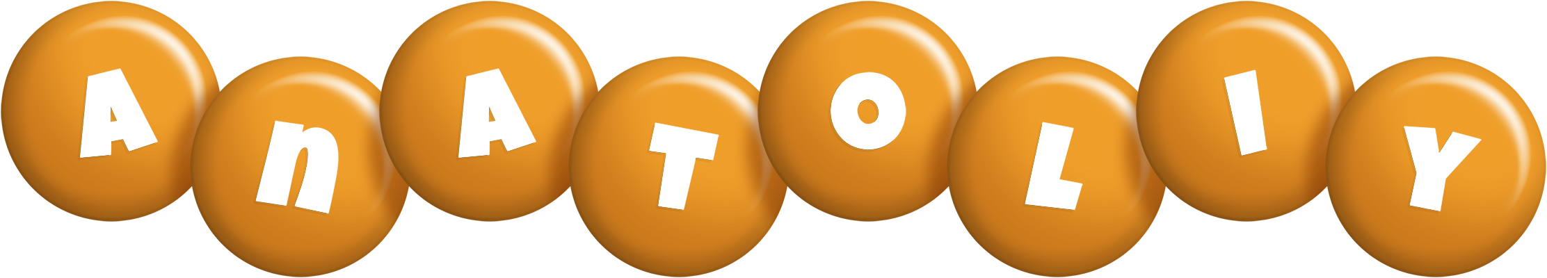 Anatoliy candy-orange logo
