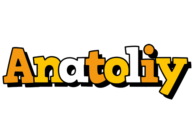 Anatoliy cartoon logo