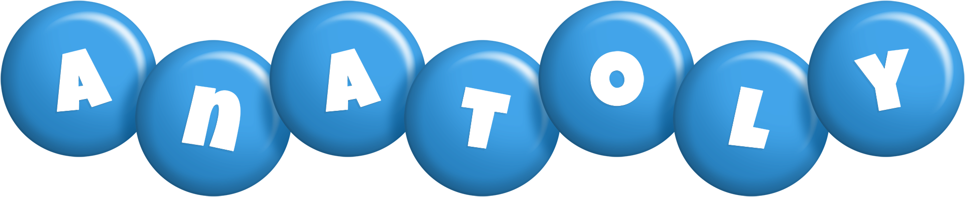 Anatoly candy-blue logo