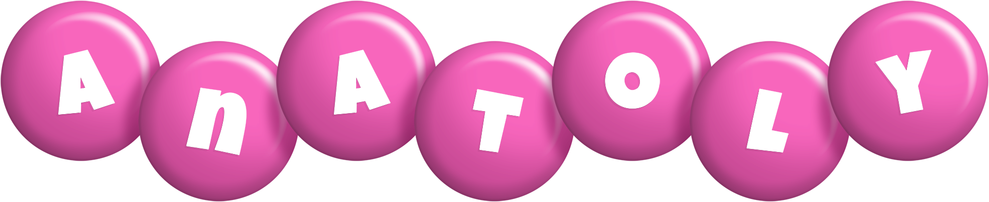 Anatoly candy-pink logo