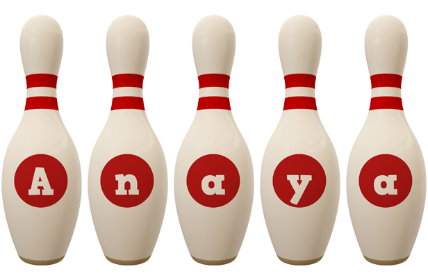 Anaya bowling-pin logo